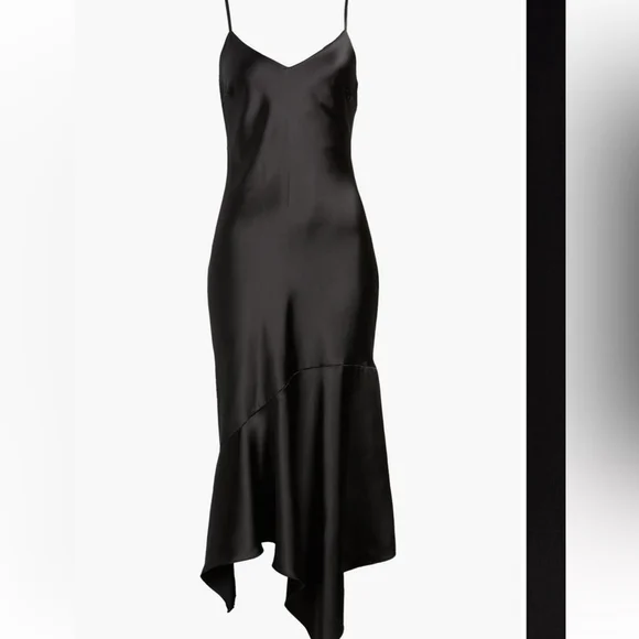 Steve Madden black Lucille satin dress - Picture 3 of 9